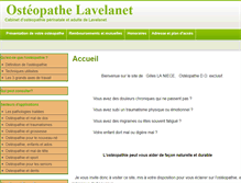 Tablet Screenshot of osteopathe-lavelanet.com